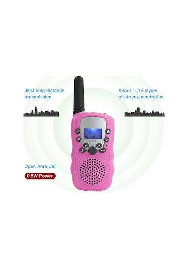 Tenfowee Çocuklar İçin Kablosuz Konuşur Cihazı, Ebeveyn-çocuk Etkileşimi, Akıllı Eğitici Araç, 2 Adet Siyah Pil Dahil Değil