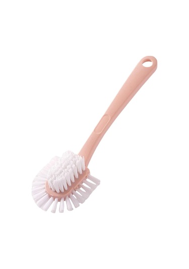 Suntek Ayakkabı Temizleme Fırçası, Uzun Saplı Temizleyici, Pembe