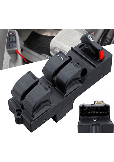 Honda Civic Sol Dörtlü Cam Açma Düğmesi 1996-2000