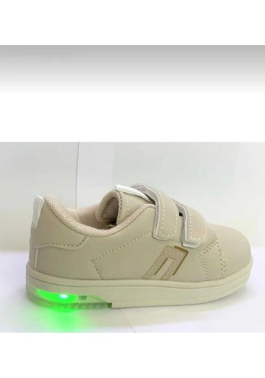 Cool Unisex Sneaker Esnek Rahat Kalıp Çocuk Spor Ayakkabı Tam Kalıp Ortopedik Günlük Ayakkabı Bej Pepe Bej