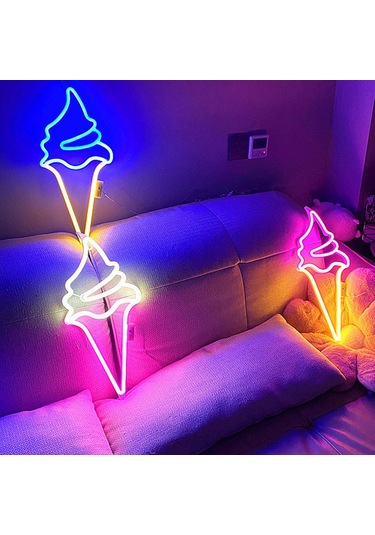 Suntek Magideal Dondurma Neon Burcu Işıkları 8 Menekşe sıcak sarı Sarı