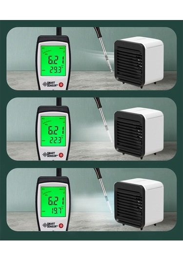 Tongxida Hava Soğutucu Mini Klima Fanı - Gürültüsüz, 3 Hızlı Yeme Ve Ofis Kullanım İçin Nemlendirici