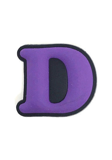 Crocs Terlik Süsü & Renkli Aksesuar Harf Jibbitz Mor