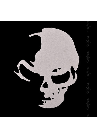 Kurukafa Skull Hayalet Otomobil Sticker Etiket Cs037