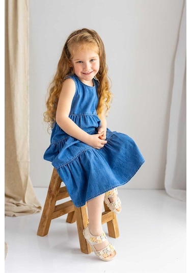 Oliventhekid Pileli Kolsuz Midi Kot Elbise Koyu Mavi Koyu Mavi