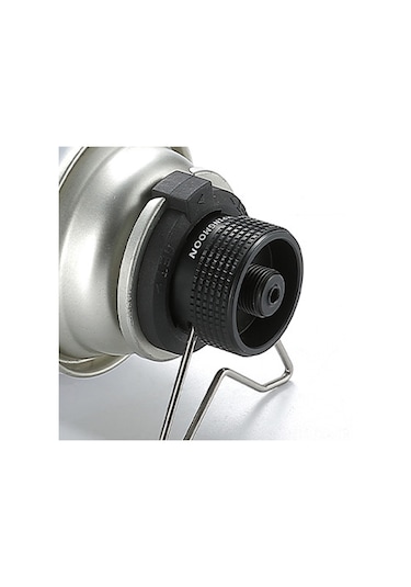 Dofolink Dağcı Düz Gaz Tankı İle Kartuşlı Ocak Arayüzü Bağlantı Adaptörü - Siyah Alüminyum Alyuminyum, Hızlı Montaj, Gaz Sızıntısı Yok Siyah