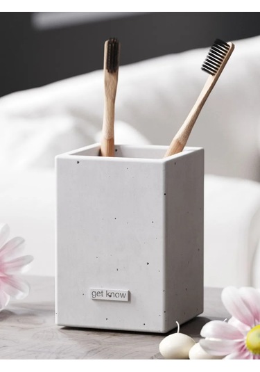 Getknow Home Banyo İçin Diş Fırçası Bardağı 269935370 Beyaz