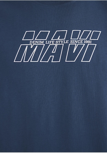 Mavi - Mavi Baskılı Lacivert Tişört 0611827-89287 Lacivert