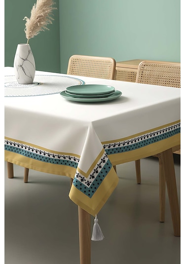 Safran Luxe Mutfak & Yemek Masası Örtüsü 150x250 Cm Çok Renkli