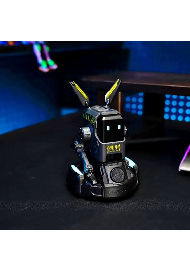 Gravastar Alpha65 Robot Figürlü 65w Hızlı Şarj Adaptörü Ve Şarj Standı, Gri