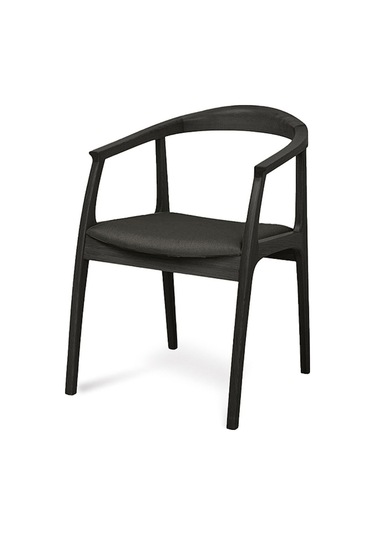 Helsinki Antrasit C Model Bohem Siyah Ahşap Sandalye