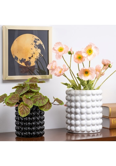 Karaca Home Rocco Dekoratif Vazo Beyaz 300.23.01.0364