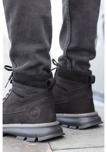 M.p. Dex Suya Dayanıklı Hakiki Deri Günlük Erkek Bot 667800001249 01 Siyah Siyah