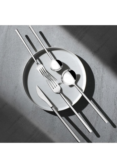 Nehir Sofia Çatal Kaşık Bıçak Seti - 36 Parça Çatal Kaşık Bıçak Seti Takımı 6 Kişilik