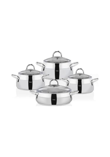 Taç Miranda 8 Parça Çelik Çeyiz Seti Platin Tac-4720