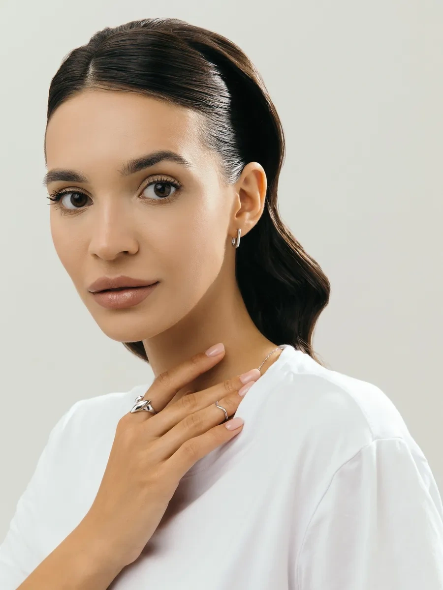 Fly Jewelry 925 Ayar Gümüş Falanks Yüzüğü 268272980 Gri