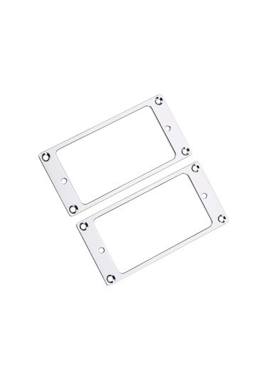 Hfambition Elektro Gitar Tespit Edici Taşıyıcı, Metal Konstruksiyon, 2 Adet, 2x2 Düz Çerçeve, Gümüş Renk, Dıy Parça