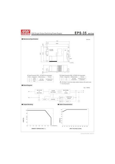 Powernex Ortalama İyi Eps-35-15 15v 2.4a 36w Tek Çıkış Anahtarlama Güç Kaynağı