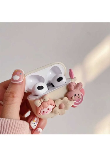 Iphone Pro/pro2 Nesil Uyumlu Koruyucu Bluetooth Kulaklık Kılıfı Kız Airpods Pro/pro2 Nesil