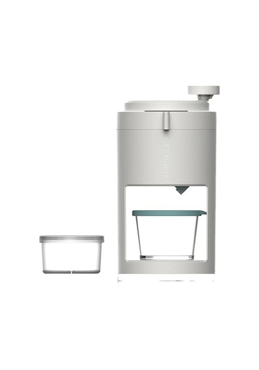 Ulzyvf Manuel Traş Buz Makinesi, Ev Manüel Buz Kırıcı, Beyaz Pratik Tasarım Beyaz