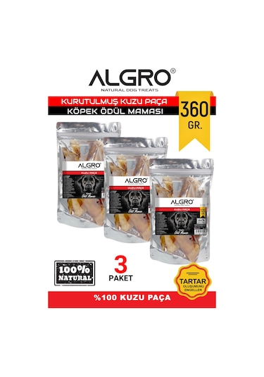 Algro Kuzu Paça Çiğneme Maması 3 x 120 G
