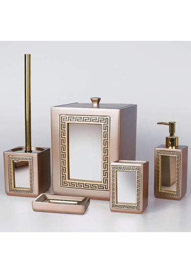 By Selim Veroni Vizon-altın Banyo Seti - Sbny 135vzn15rs Vizon
