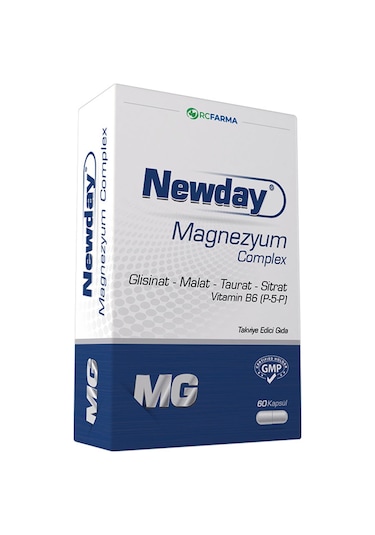 Newday Magnezyum Complex Vitamin B6, 60 Kapsül