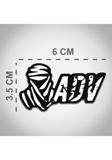 Off Road Motorsiklet Adventure 3D Sticker 2 Adet