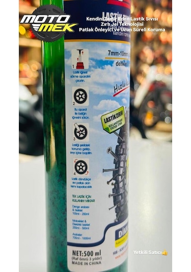 Acil Lastik Tamir Sıvısı 500ml Kendini Tamir Eden Zırh Jel Motosiklet Ve Scooter Uyumlu