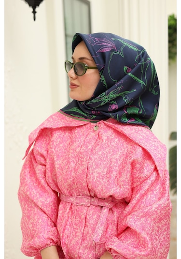 Silk Home Twill İpek Eşarp 11433-01 Lacivert