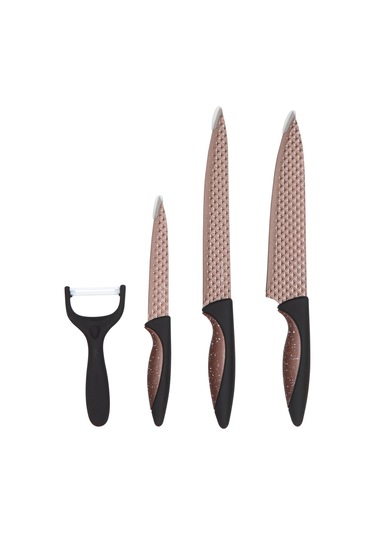 Pierre Cardin Pluto 4'lü Bıçak Seti Bakir Çok Renkli