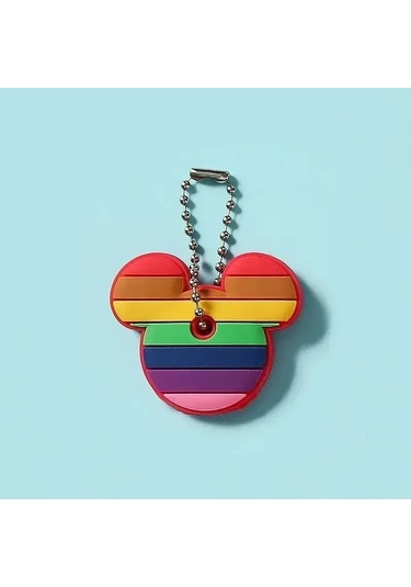 Mınıso 46 Modelli Toptan Anime Anahtarlık Kapağı - Minnie Karikatür Taşınabilir Anahtarlık Tutucu Kırmızı/gri