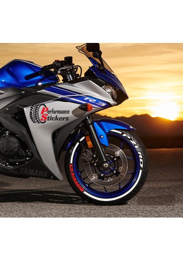 Pzero Ve Kuyruk Motorsiklet Lastik Yazısı Sticker 4 Adet