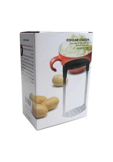 Dancemonkey Cbtx Geniş Yatay Saplı Paslanmaz Çelik Kabak Patates Ezici, Ergonomik Tasarım Çok Renkli