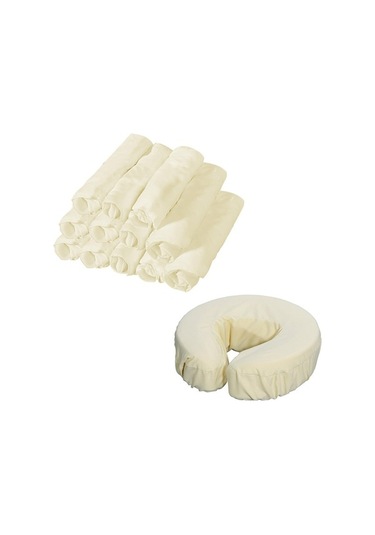 Ganzhoushop Yüz Suntek Masası Masaj Kapakları Kafalık Beşik Krem 12 Adet