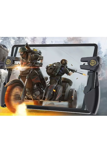 Tablet Uyumlu 6 Parmak Tetik Pubg Mobile Joystick Siyah Tetik