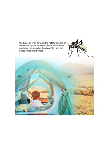 Moveevo M20 Ultrasonik Sivrisinek Kovucu: Saat, Sicaklık Ölçer Ve Bileklik 3'ü Bir Arada - Siyah Taşınabilir Dış Mekan Uyumlu