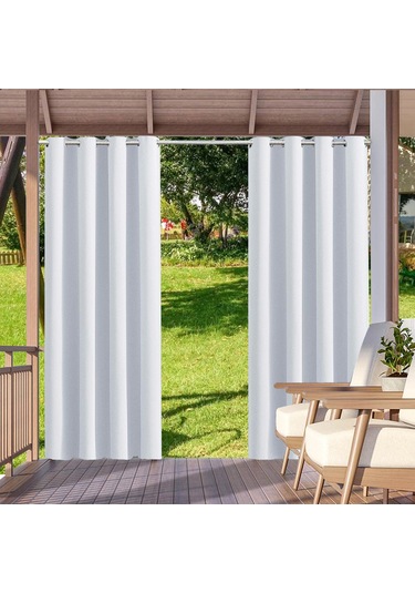 Wezone Su Geçirmez Opak Perde - 132x213cm - İç/dış Mekan Kullanımı İçin