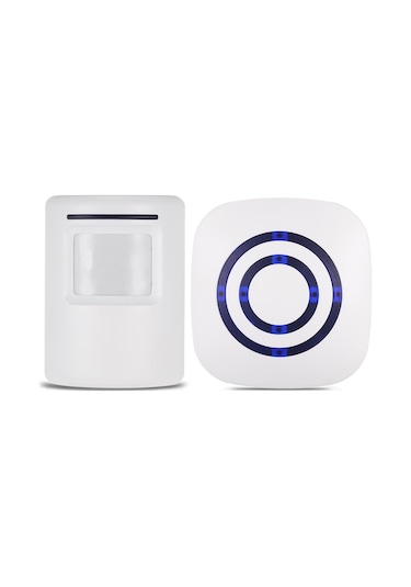 Kablosuz Pır Hareket Sensörü Kapı Zili 38 Çan Ses Düzeyi Ayarı Uzun İletim Aralığı