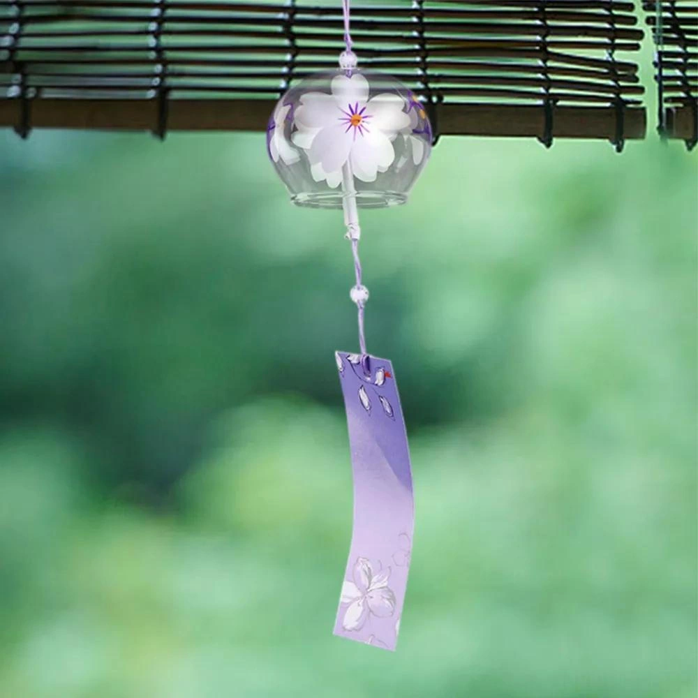 Folinda Japon Stili Dekoratif Borosilikat Cam Vindikatlı Müzikli Çanak Çanak, Renkli Paketli Hediyelik, 7x8x8 Cm, 68 Gr