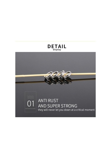 MSO Olta Balıkçılık Paslanmaz Çelik Ultra Güçlü Split Ring