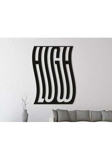 High Low 3d Duvar Dekoru - Şık Ve Minimalist Tasarım 19cm