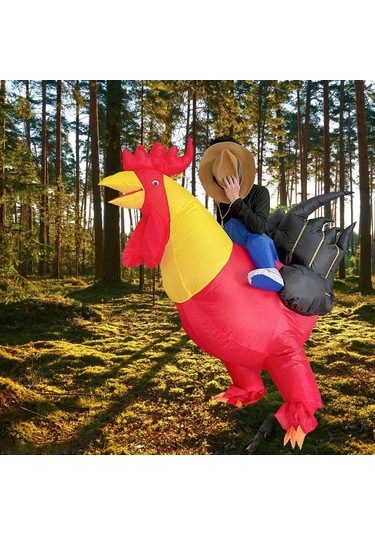 Şişme Horoz Kostüm, Şişme Süslü Elbise Ve Cadılar Bayramı