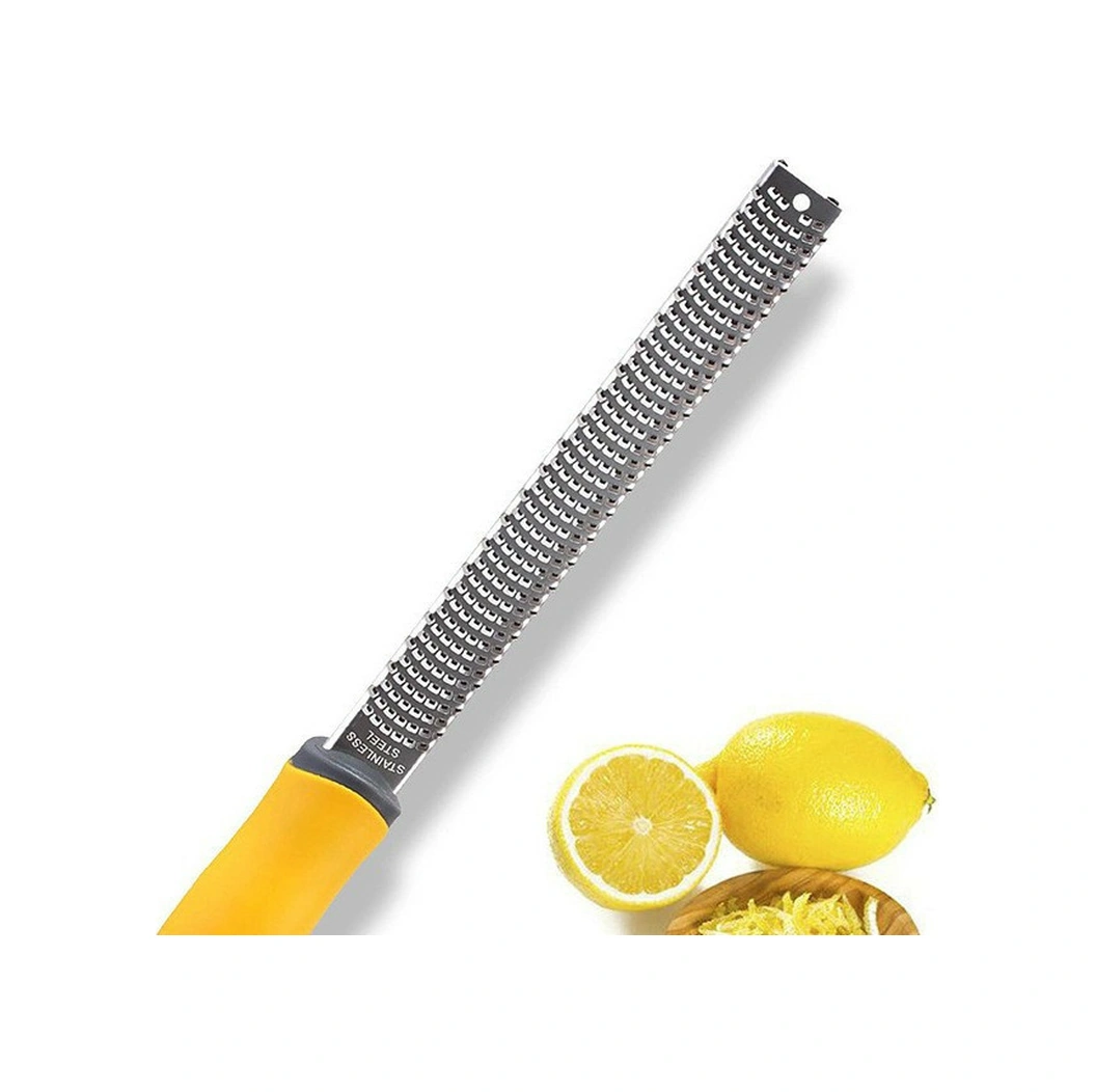 Youtek 304 Paslanmaz Çelik Zımpara, Ergonomik Plastik Kollü, Tüm Meyve Sebze Peynir İçin Uygun, Yıkama Kolay, 32 Cm Uzunluk, Plastik Korumalı Kapağı