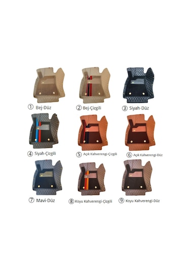 Mercedes-benz Eqs Aracına Özel 8d Çift Katmanlı Havuzlu Paspas Takımı