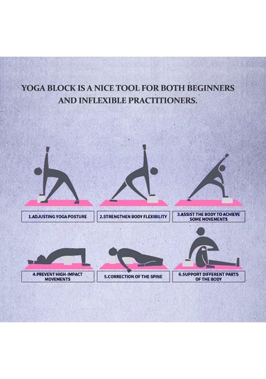 Ranyeek Eva Yoga Blokları Seti - Esneklik Ve Denge İçin İdeal 2'li Paket, Anti Kaygan Yoga Malzemesi Sarı