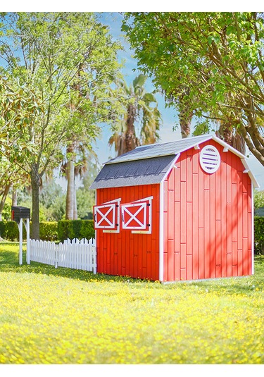 Mandu Ahşap Kar Kızağı Kırmızı