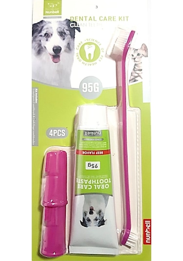 Nunbell Dental Kit Et Tadında Köpek Ağız Bakım Seti