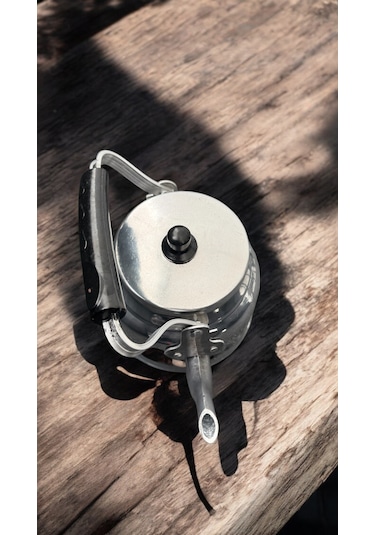 Kulplu Alüminyum Kamp Çaydanlık, No:14, 2 Litre Gümüş