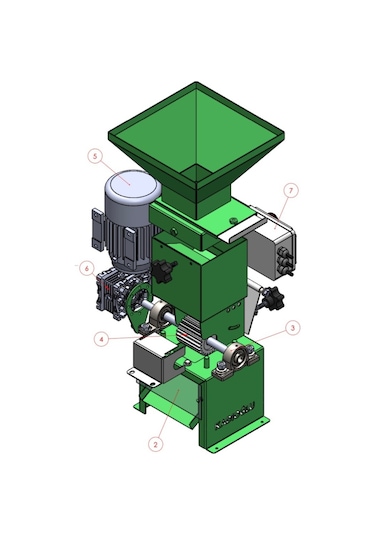 Kadıoğlu Ckk50 Mini Ceviz Kırma Makinesi
